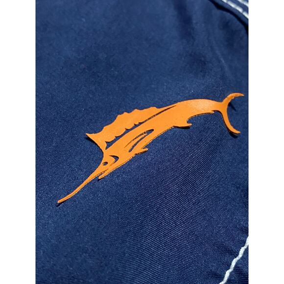 Tommy Bahama Blue Baja Beach Bathing Suit Mens Size XL Swim Trunks w/ Liner - Picture 8 of 8